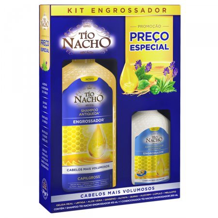Kit Tio Nacho Engrossador com 1 Shampoo de 415ml + 1 Condicionador de 200ml