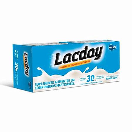 Lacday 30 comprimidos mastigáveis