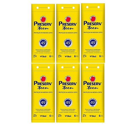 Leve Mais Por Menos - (Kit 6 Unidades) - Preservativo Preserv Teen com 6 Unidades