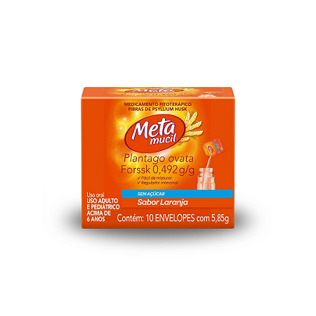 Metamucil Solúvel Laranja 10 Envelopes