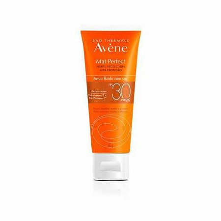 Protetor Solar Facial Avène Mat Perfect Aqua-Fluido com Cor FPS30 com 40g