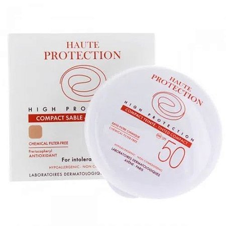 Protetor Solar Facial Compacto Avène Cor Sable Pele Clara FPS 50 com 10g