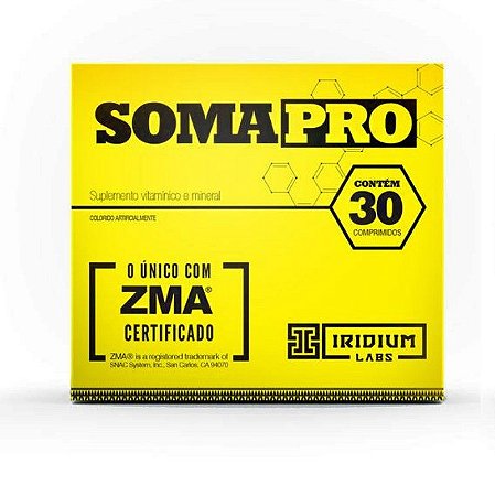 Soma Pro Iridium Labs ZMA 30 Comprimidos