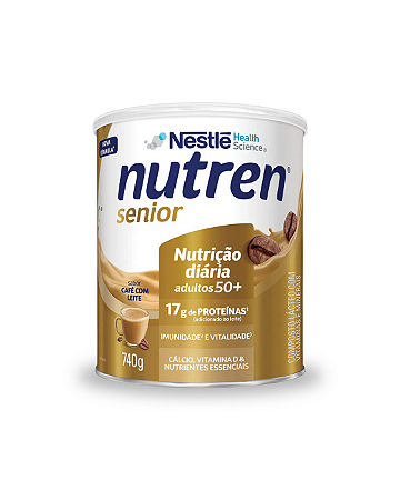 Suplemento Alimentar Nestlé Nutren Senior Sabor Café Com Leite 740g