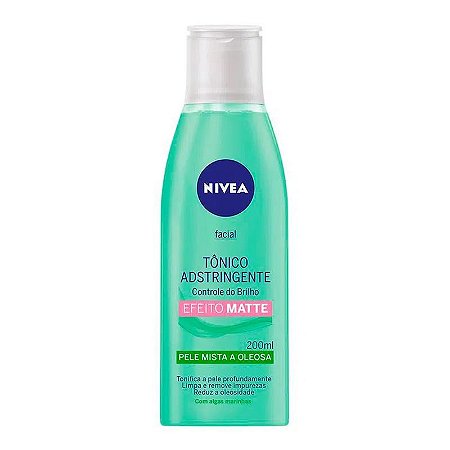 Tônico Adstringente Facial Nivea Controle do Brilho Efeito Matte com 200mL