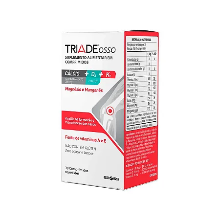 Polivitamínico Triade Osso 30 comprimidos