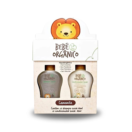 Kit Shampoo + Condicionador Camomila Bebê Orgânico 30ml