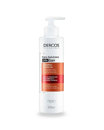 Shampoo Vichy Dercos Kera Solutions Reparador 300ml para Cabelos Danificados