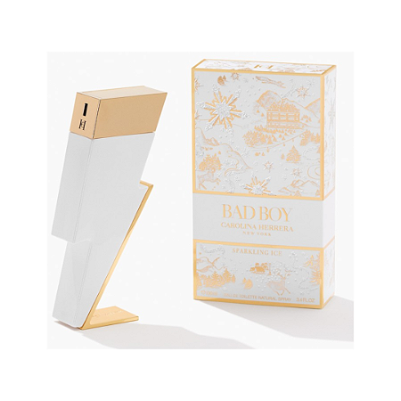 Perfume Masculino Carolina Herrera Bad Boy Sparkling Ice Eau De Toilette 100ml