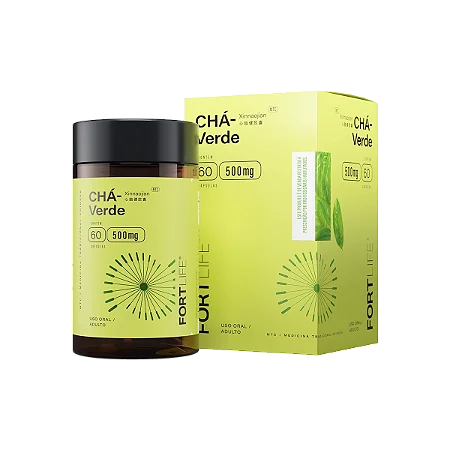 Chá-Verde 500mg 60 Cápsulas FortLife