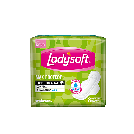 Absorvente Ladysoft Normal Com Abas Com 8 Unidades
