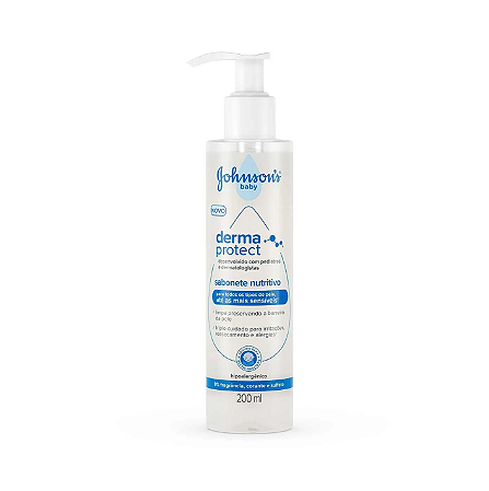 Sabonete Líquido Nutritivo Johnson's Baby Derma Protect 200ml
