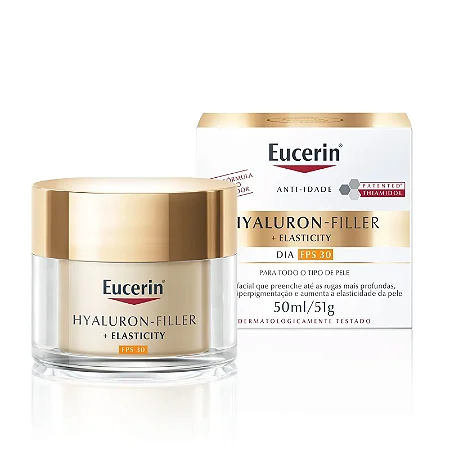 Creme Facial Anti-Idade Eucerin Hyaluron-Filler Elasticity Dia FPS 30 com 50ml