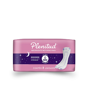 Absorvente Plenitud Femme Noturno Sem Abas com 8 Unidades