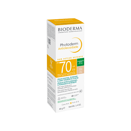 Protetor Solar Facial Bioderma Photoderm Antioleosidade FPS 70 Muito Claro 40g