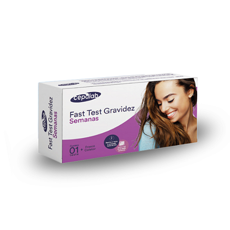 Fast Test Gravidez Semanas para Diagnóstico hCG Cepalab