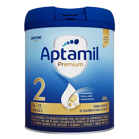 Fórmula Infantil Aptamil Premium 2 Danone 6 a 12 meses 800g