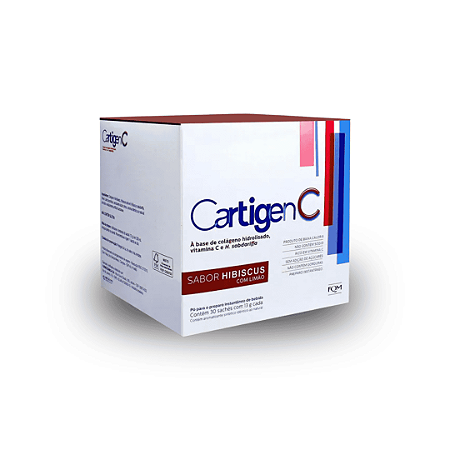 Cartigen C Sabor Hibisco e Limão 30 Sachês 12g