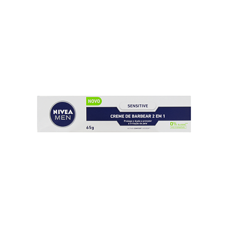 Creme de Barbear Nivea Men Sensitive 2 em 1 65g