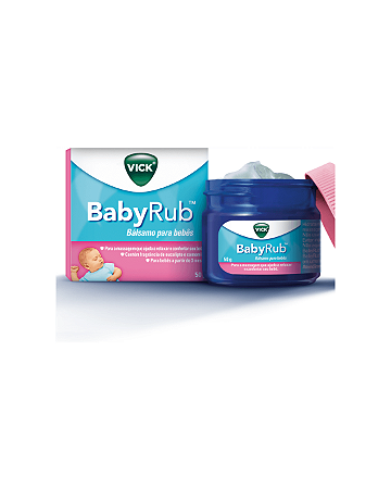 Vick BabyRub Pomada Calmante Infantil 50g