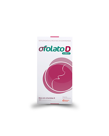 Suplemento Alimentar Ofolato D 2000UI com 30 Comprimidos