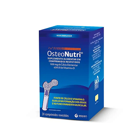 Osteonutri 600mg + Vitamina D 400UI Com 30 Comprimidos