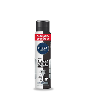 Desodorante Aerosol Nivea Men Black & White Invisible 48h 200ml