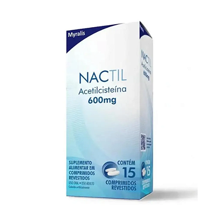 Nactil 600mg 15 Comprimidos Revestidos