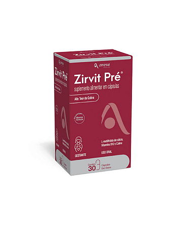 Zirvit Pré para Gestantes 30 Cápsulas