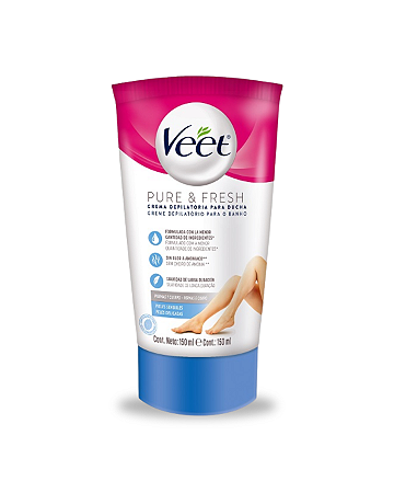 Creme Depilatório Para Banho Veet Pele Sensível 150ml