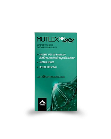 Suplemento Alimentar Motilex HA + MSM 30 Comprimidos