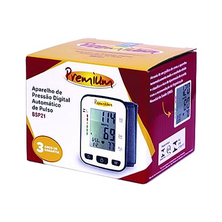 Aparelho De Pressão Digital Automático Premium