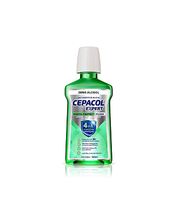 Cepacol Expert 4 em 1 Zero Álcool Menta Protect 250ml