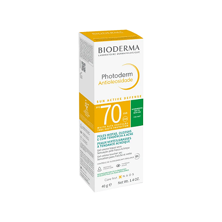 Protetor Solar Facial Gel Creme Sem Cor Antioliosidade FPS 70 Bioderma Photoderm 40g