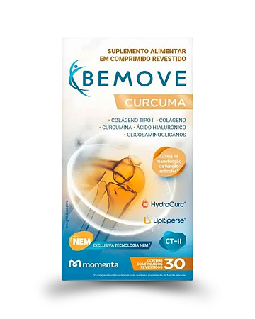 Suplemento alimenta Bemove Cúrcuma com 30 Comprimidos Revestidos