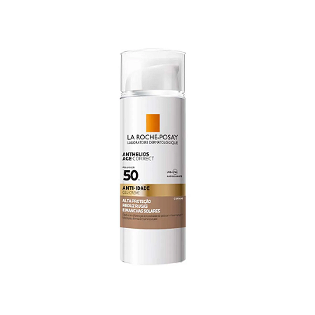 Protetor Solar Facial La Roche Posay Anthelios Age Correct FPS 50 Com Cor 4.0 50g