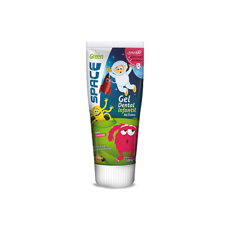 Gel Dental Sem Fluor Tutti Fruti Space 100g