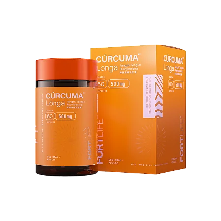 Cúrcuma Longa 500mg 60 Cápsulas FortLife