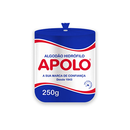 Algodão Hidrófilo Apolo Rolo 250g