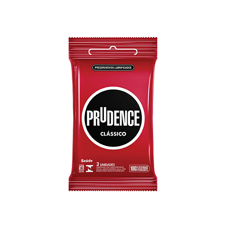 Preservativo Prudence Lubrificado com 3 unidades