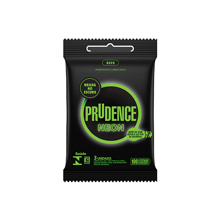 Preservativo Prudence Neon com 3 unidades