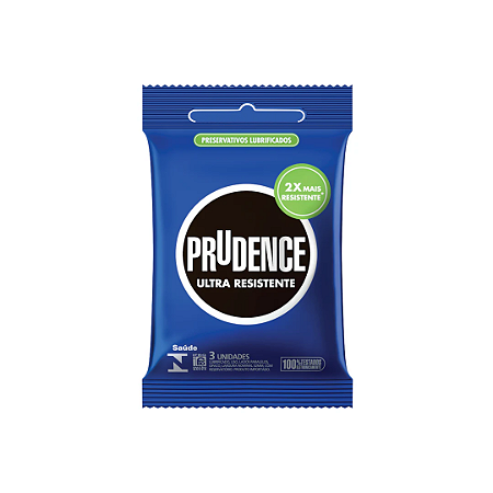 Preservativo Prudence Ultra Resistente com 3 unidades