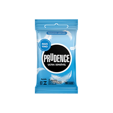 Preservativo Prudence Ultra Sensível com 3 unidades