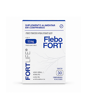 Suplemento Alimentar FleboFort com 30 Comprimidos FortLife