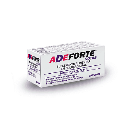 Suplemento Alimentar Adeforte Gotas Sabor Laranja 15ml