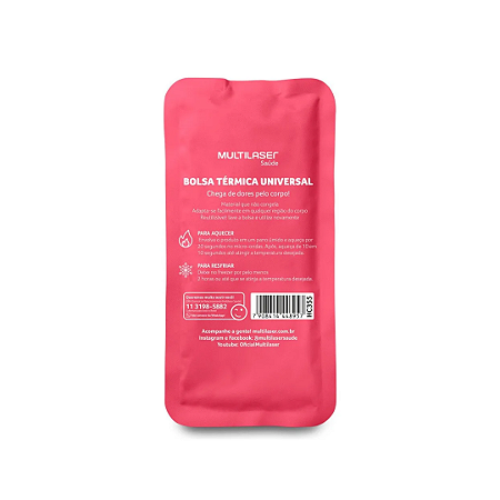 Bolsa Térmica De Gel Rosa HC355 Multilaser