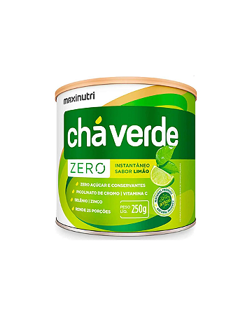 Chá Verde Solúvel Zero Sabor Limão 250g