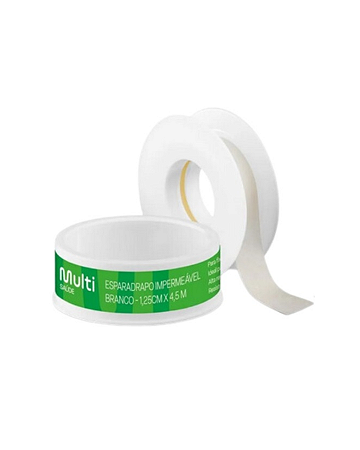 Esparadrapo Impermeável Branco 1,25cm X 4,5m Multilaser HC670