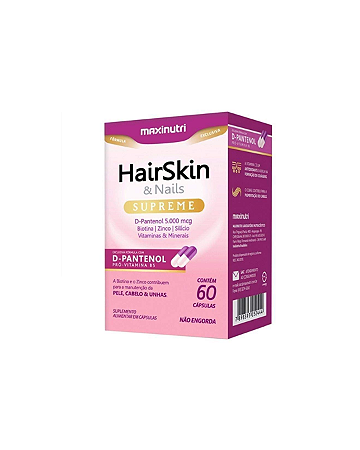 Hairskin Supreme D-Pantenol Com 60 Cápsulas