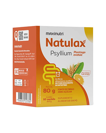 Natulax Psyllium Com 10 Saches De 8g
